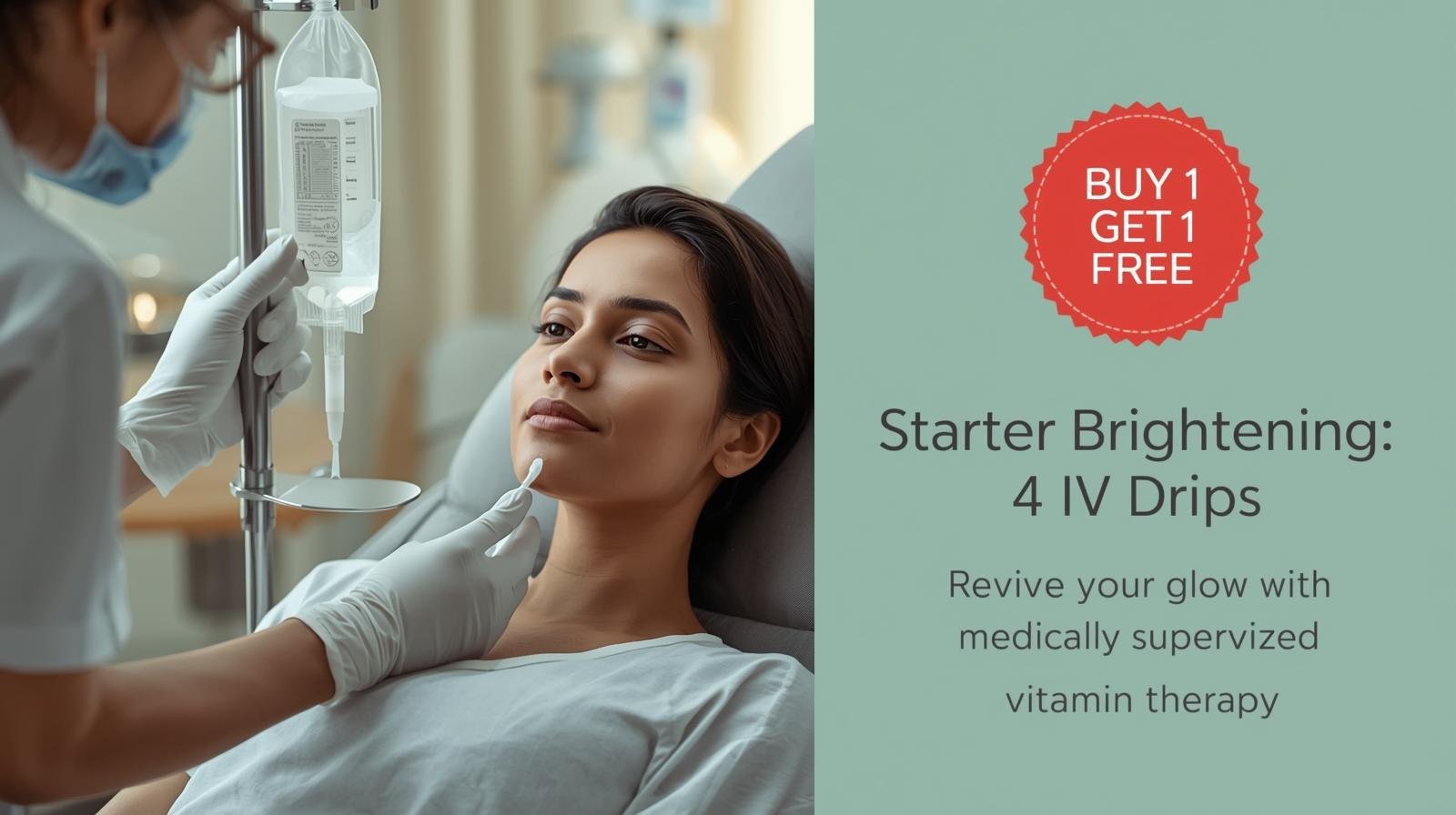 Buy 1 get 1-Starter Brightening – 4 IV Drips